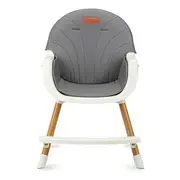 Scaun de masa copii Momi Flovi, Piele ecologica, Dark Grey KRTKRKA00034