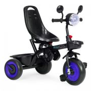 Tricicleta 3 in 1 pentru copii, scaun rotativ 360°, roti din spuma eva, ecotoys wql-066-51 - albastru edeediwql-066-51blue