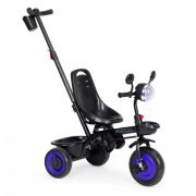 Tricicleta 3 in 1 pentru copii, scaun rotativ 360°, roti din spuma eva, ecotoys wql-066-51 - albastru edeediwql-066-51blue