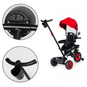 Tricicleta 3 in 1 pentru copii, scaun rotativ 360°, roti din spuma eva, ecotoys wql-066-51 - rosu edeediwql-066-51red