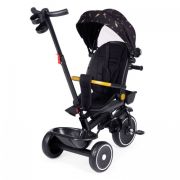 Tricicleta pentru copii, scaun rotativ 360°, roti din spuma eva, ecotoys wql-186 - negru edeediwql-186black