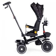 Tricicleta pentru copii, scaun rotativ 360°, roti din spuma eva, ecotoys wql-186 - negru edeediwql-186black