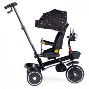 Tricicleta pentru copii, scaun rotativ 360°, roti din spuma eva, ecotoys wql-186 - negru edeediwql-186black