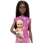 BARBIE SET DE JOACA PAPUSA BARBIE BRUNETA FACE CARIERA PEDIATRU VIVMTJCR71_JCR73