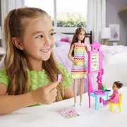 BARBIE SET DE JOACA PAPUSA BARBIE SATENA FACE CARIERA PROFESOARA VIVMTJCR71_JCR76