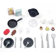 Bucatarie smoby cherry kitchen cu 25 accesorii hubs7600310914