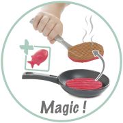Bucatarie smoby cherry kitchen cu 25 accesorii hubs7600310914