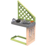 Bucatarie smoby life pentru casuta cu 17 accesorii hubs7600810926