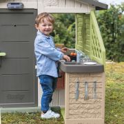 Bucatarie smoby life pentru casuta cu 17 accesorii hubs7600810926