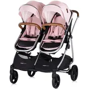 Carucior gemeni chipolino duo smart 2 in 1 pink marshmallow hubkbds02506pm