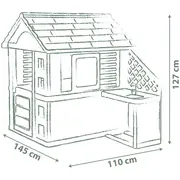 Casuta pentru copii smoby life pretty cu bucatarie hubs7600810738
