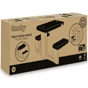Masa de picnic cu doua banci smoby life pentru casuta verde hubs7600810927