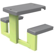 Masa de picnic cu doua banci smoby life pentru casuta verde hubs7600810927