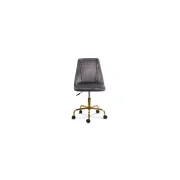 Scaun de birou off 642, rotativ, inaltime reglabila, baza aurie, catifea, 100 kg drm10542