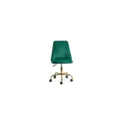 Scaun de birou off 642, rotativ, inaltime reglabila, baza aurie, catifea, 100 kg drm10542
