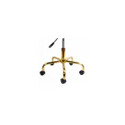 Scaun de birou off 642, rotativ, inaltime reglabila, baza aurie, catifea, 100 kg drm10542