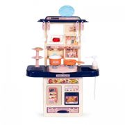 Bucatarie pentru copii cu sunete si accesorii ecotoys 65t-1 - bleumarin edeedi65t-1