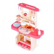 Bucatarie pentru copii cu sunete si accesorii ecotoys 65t-2 - roz edeedi65t-2