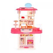 Bucatarie pentru copii cu sunete si accesorii ecotoys 65t-2 - roz edeedi65t-2