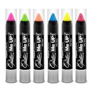 Creion cu sclipici, pentru fata si corp -UV reactiv - Champagne Pink Glitter me Up! Paint Glow MCSPGA711X42
