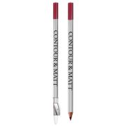 Creion pentru conturul buzelor, Contour and Matt, Revers, nr.10 Purple, mat