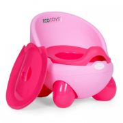 Olita pentru copii, insertie detasabila, picioare antiderapante ecotoys pp112 - roz edeedipp112pink
