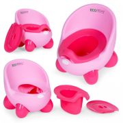 Olita pentru copii, insertie detasabila, picioare antiderapante ecotoys pp112 - roz edeedipp112pink