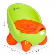 Olita pentru copii, insertie detasabila, picioare antiderapante ecotoys pp112 - verde edeedipp112green