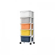 Raft cu 5 compartimente pentru depozitarea diverselor obiecte modernhome po08 - multicolor edeedipo08