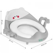Reductor toaleta cu manere pentru copii ecotoys pp104 - gri edeedipp104grey
