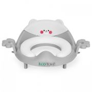Reductor toaleta cu manere pentru copii ecotoys pp104 - gri edeedipp104grey