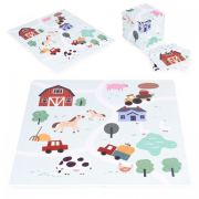 Salteluta de joaca pentru copii 90.5 x 90.5 x 1 cm ecoeva020 - ferma edeediecoeva020