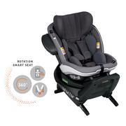 Scaun auto BeSafe iZi Turn M i-Size Gri Metallic Mélange BSF11024330-02