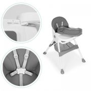 Scaun de masa pentru copii ecotoys hc521 - gri edeedihc521grey