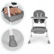 Scaun de masa pentru copii ecotoys hc521 - gri edeedihc521grey