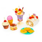 Set tort aniversar cu accesorii, 76 de elemente, ecotoys hc429509 edeedihc429509