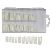 Tipsuri pentru unghii, natur, set de 100buc