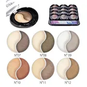 Fard de pleoape in doua nuante, Lavien Duo, Setul 2 mixt, 12 bucati, nuante sidefate, nude