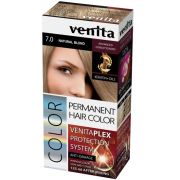 Vopsea de par permanenta, Venita Plex, 125 ml, Nr 7.0, Blond Natural, 125ml