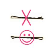Agrafe pentru par Bob Pin, Negre, 6.2cm