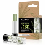 Balsam de buze hrănitor cu ulei natural de c&acirc;nepă cu CBD, Revers, vegan,4g