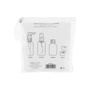 Set de 5 Recipiente pentru calatorie si etui cu fermoar, Top Choice,