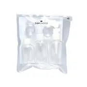 Set de 5 Recipiente pentru calatorie si etui cu fermoar, Top Choice,