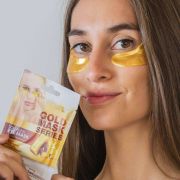 Masca pentru ochi cu efect de stralucire si anti-imbatranire Gold Collagen  IDC Institute  3420, 8 g