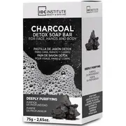 Sapun solid de detoxifiere cu carbon activ IDC institute 99612, 75 g