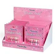 Set 10 unghii false Starshine Nails, cu adeziv Press-On, pentru fetite, Martinelia