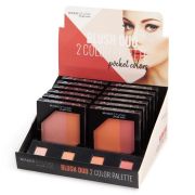 Set 12 bucati Fard de obraz Duo, Pocket Colors, Magic Studio, 10 g