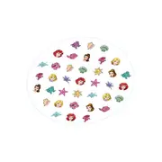 Set manichiura pentru fetite, 3 lacuri de unghii si modele de lipit pe unghii, Printesele Disney