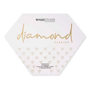 Trusa de machiaj Diamond Complete Shine, cu farduri de pleoape, ten si luciu de buze, Magic Studio