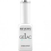 Lac de unghii Gellac 1 Step, Hybrid Effect, Non UV, Revers, 01 Alb mat, 10 ml